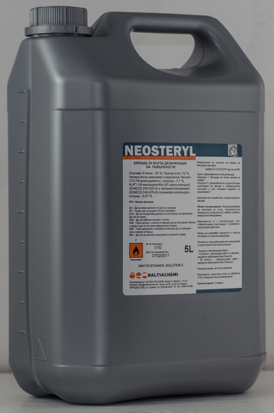 Дезинфектант за повърхности готов за употреба Neosteryl 5l